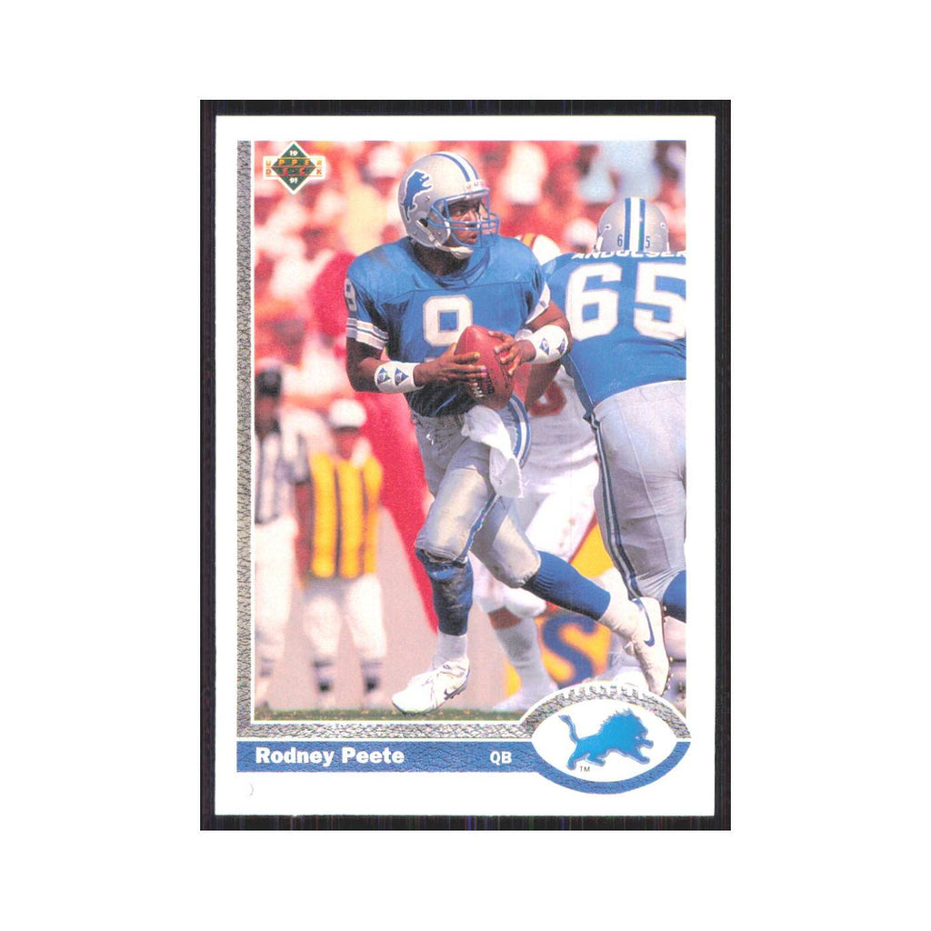1991 Upper Deck Rodney Peete Lions #305