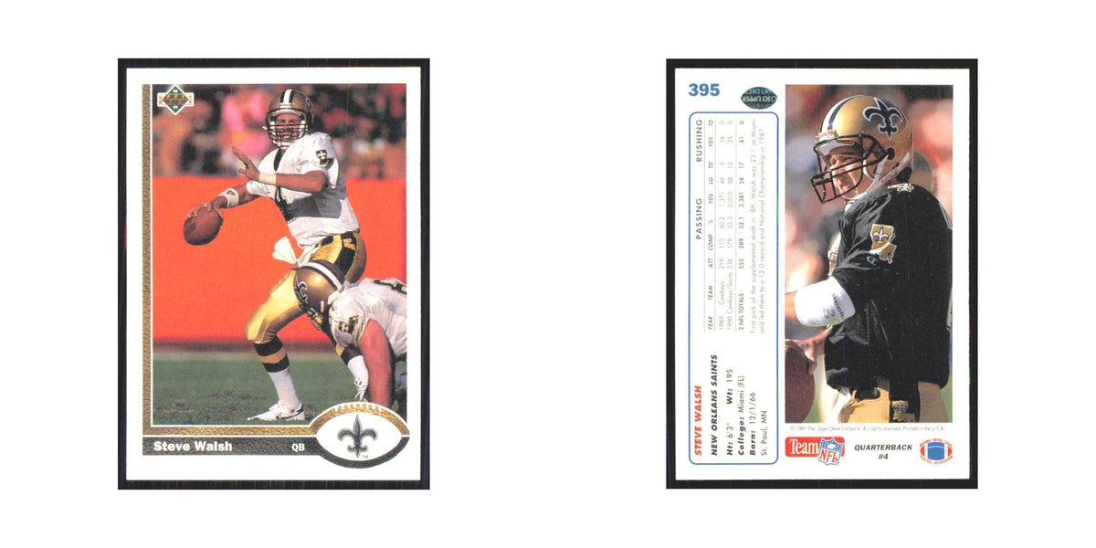 1991 Upper Deck Steve Walsh Saints #395