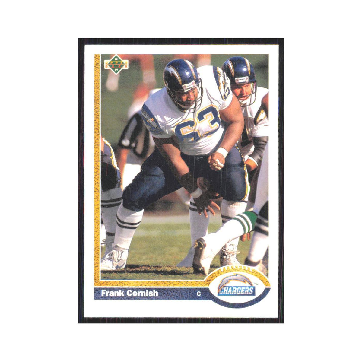 1991 Upper Deck Frank Cornish San Diego Chargers #186