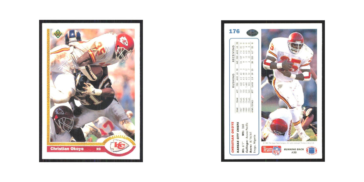 1991 Upper Deck Christian Okoye Chiefs #176