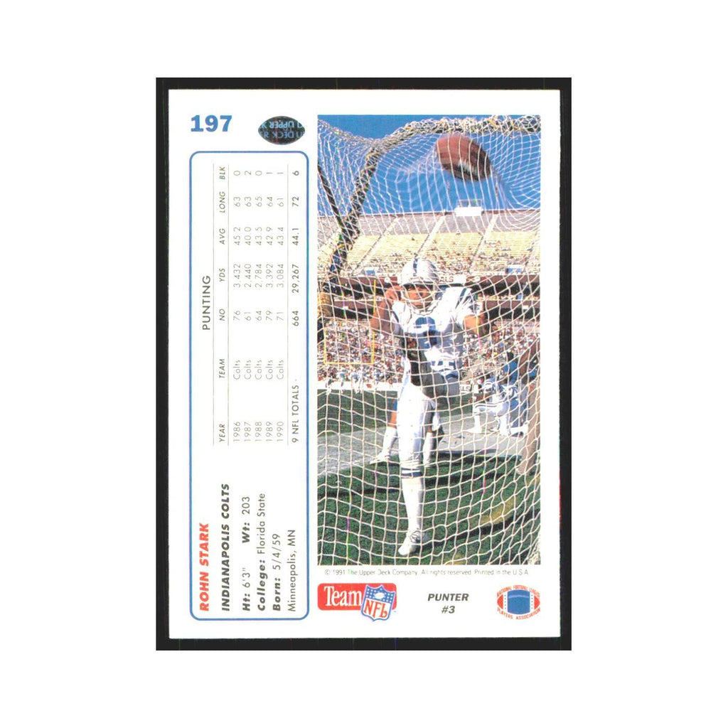 1991 Upper Deck Rohn Stark Colts #197