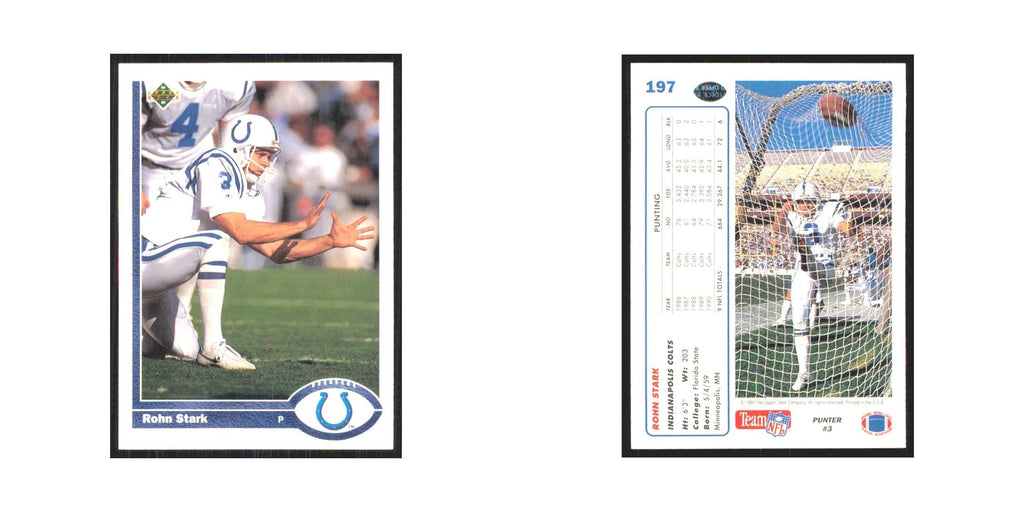 1991 Upper Deck Rohn Stark Colts #197