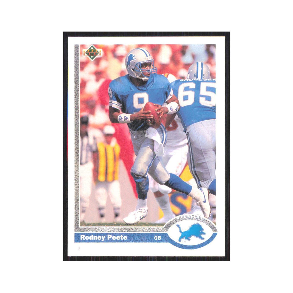 1991 Upper Deck Rodney Peete Lions #305