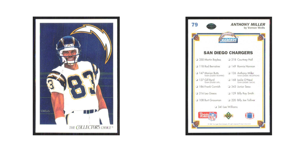1991 Upper Deck Anthony Miller San Diego Chargers #79