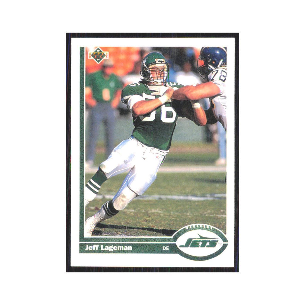 1991 Upper Deck Jeff Lageman Jets #63