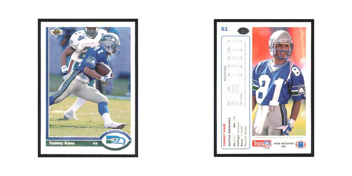 1991 Upper Deck Tommy Kane Seahawks #61