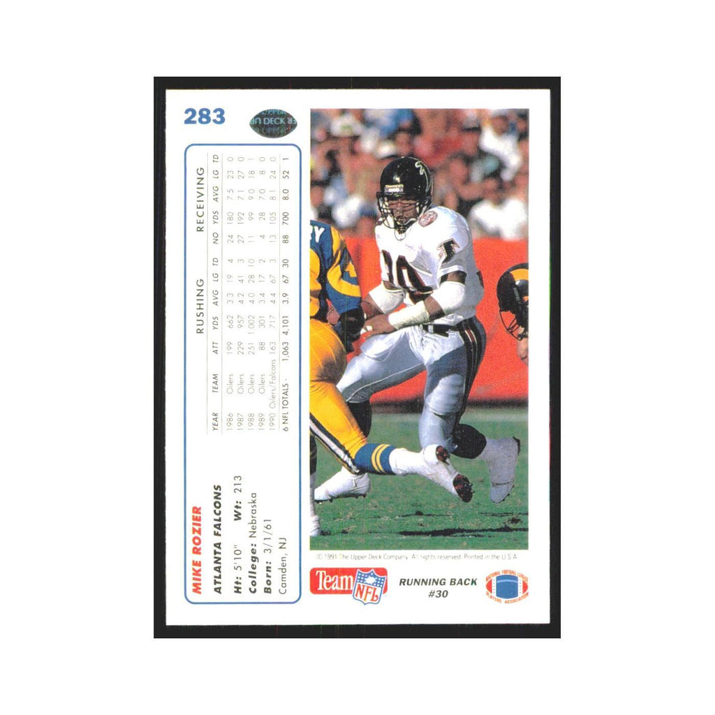 1991 Upper Deck Mike Rozier Falcons #283