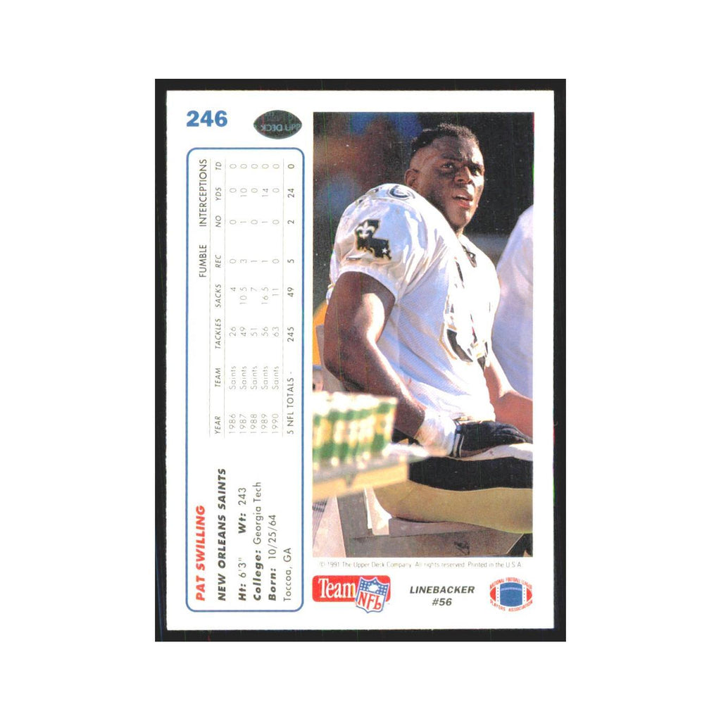1991 Upper Deck Pat Swilling Saints #246