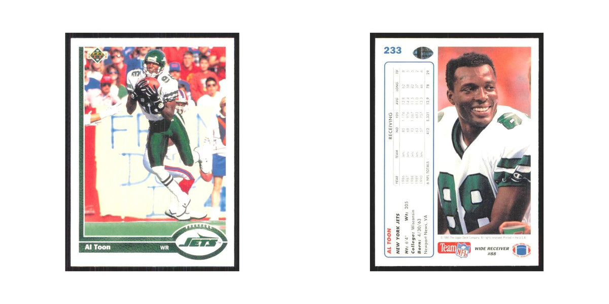 1991 Upper Deck Al Toon Jets #233
