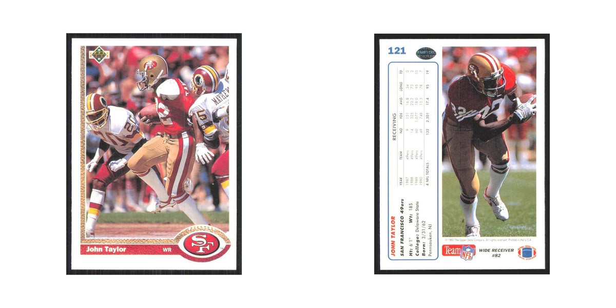 1991 Upper Deck John Taylor 49ers #121