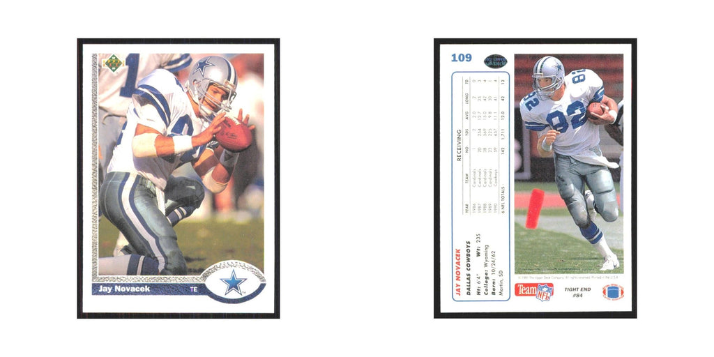 1991 Upper Deck Jay Novacek Cowboys #109
