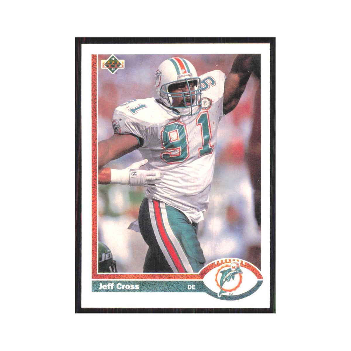 1991 Upper Deck Jeff Cross Dolphins #415