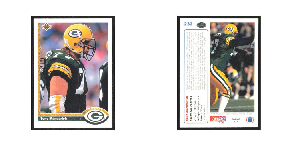 1991 Upper Deck Tony Mandarich Packers #232