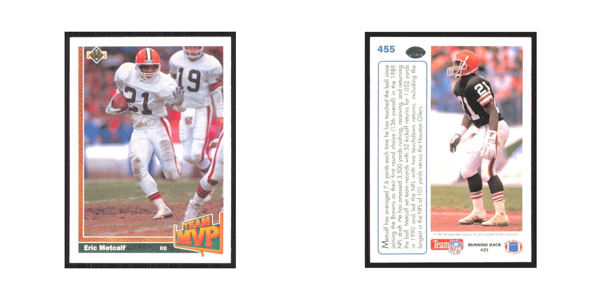 1991 Upper Deck Eric Metcalf Browns #455