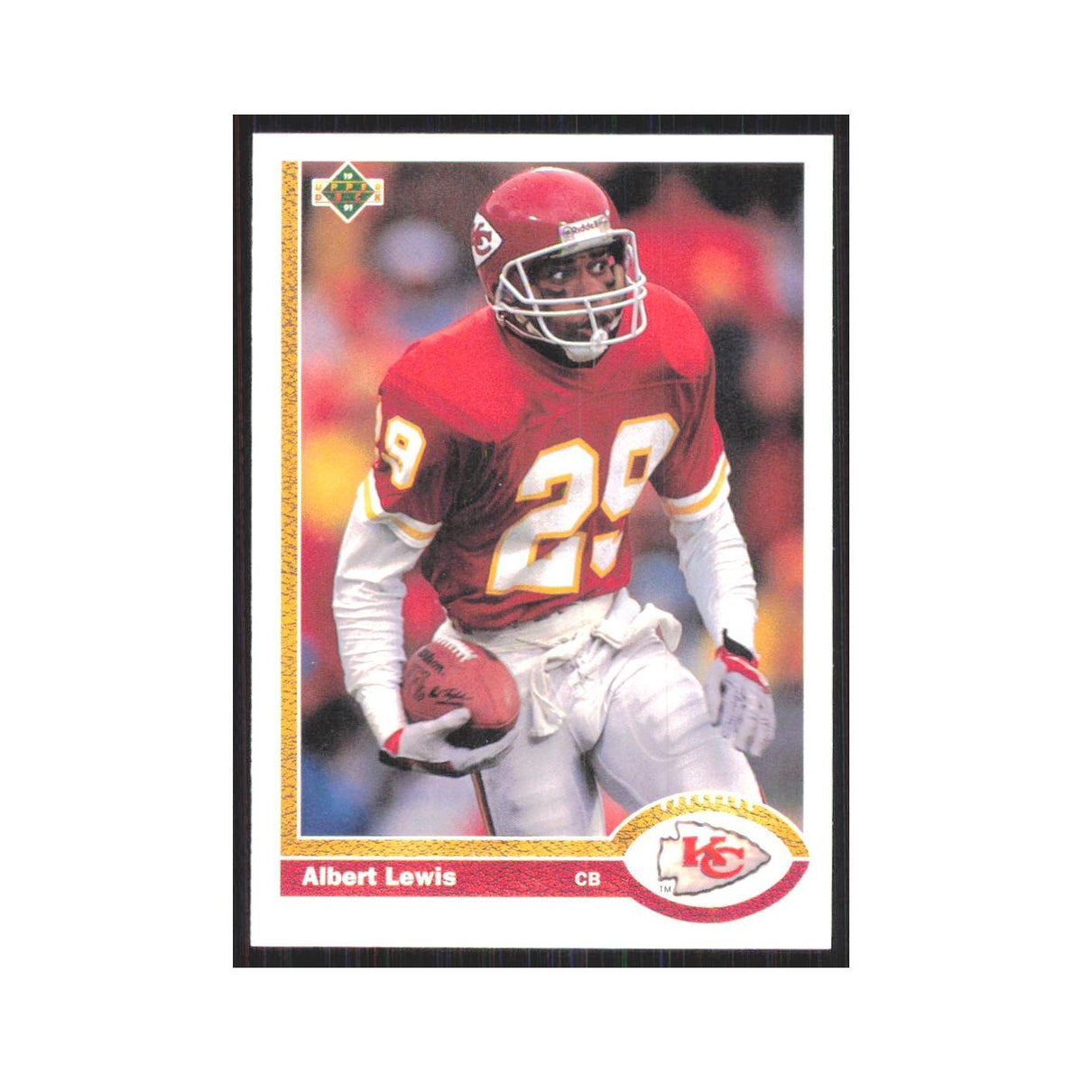 1991 Upper Deck Albert Lewis Chiefs #128