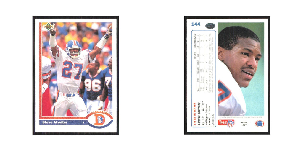 1991 Upper Deck Steve Atwater Broncos #144