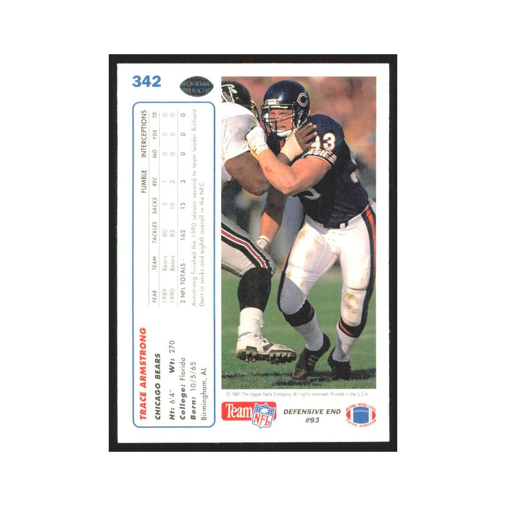 1991 Upper Deck Trace Armstrong Bears #342