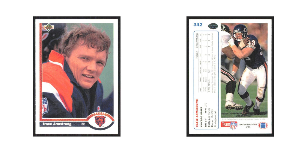 1991 Upper Deck Trace Armstrong Bears #342