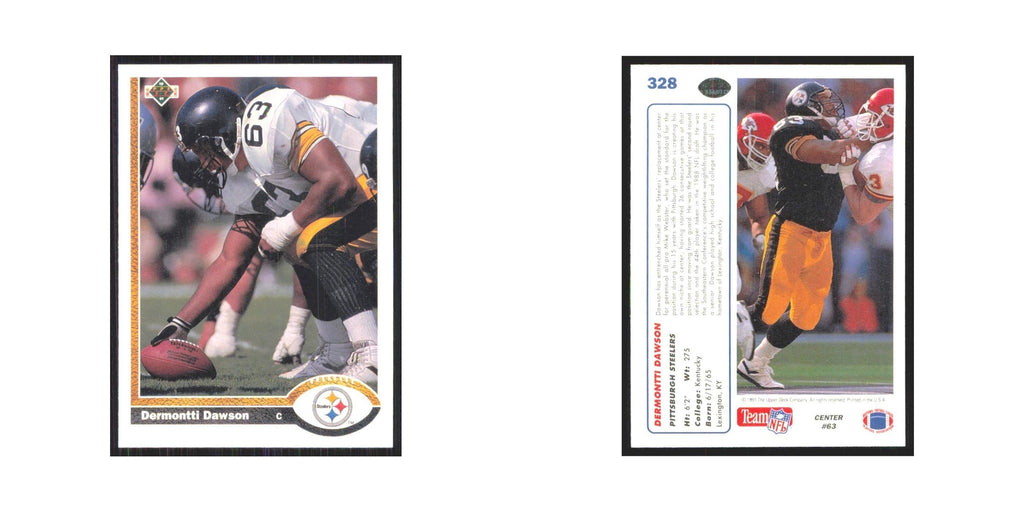 1991 Upper Deck Dermontti Dawson Steelers #328