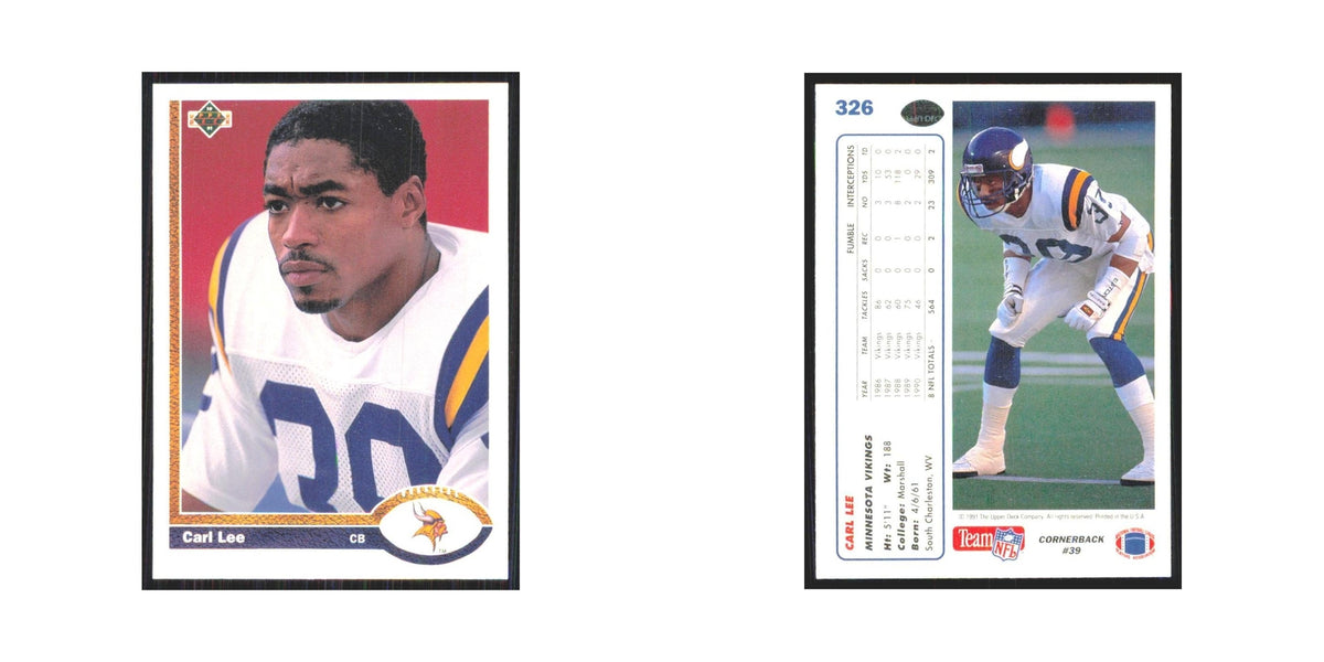 1991 Upper Deck Carl Lee Vikings #326