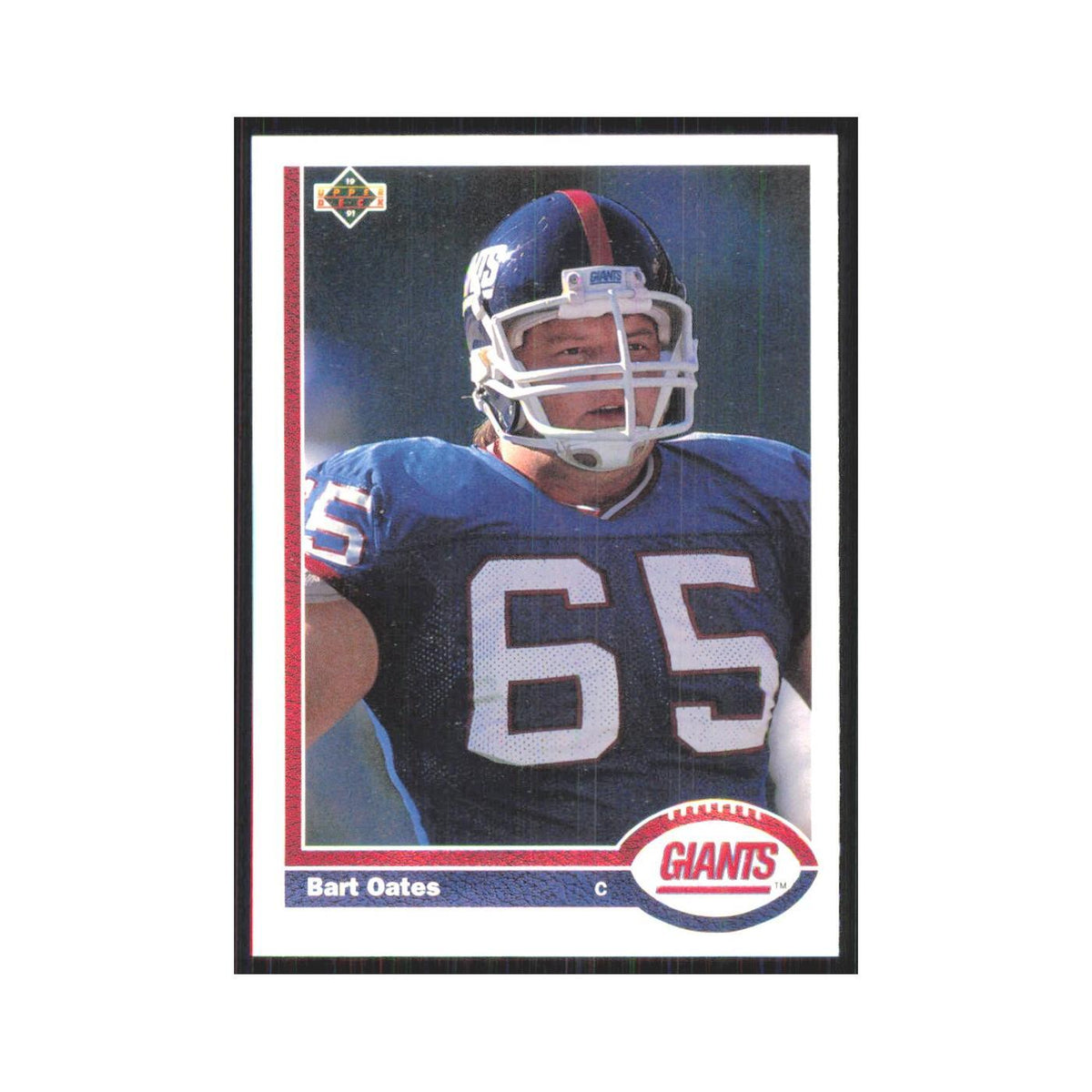 1991 Upper Deck Bart Oates Giants #418