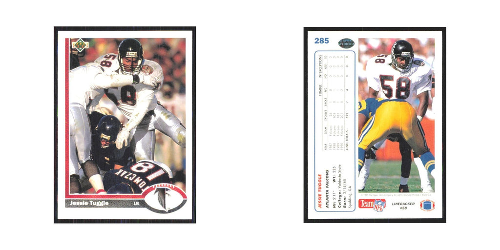 1991 Upper Deck Jessie Tuggle Falcons #285