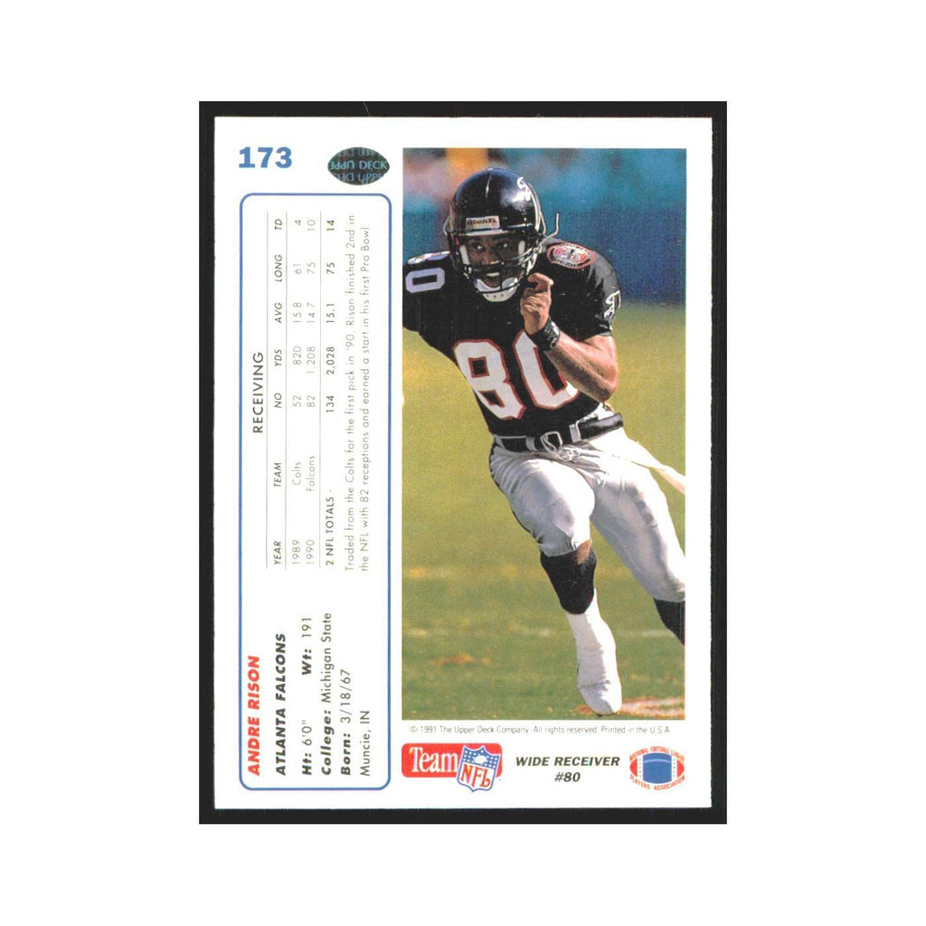 1991 Upper Deck Andre Rison Falcons #173