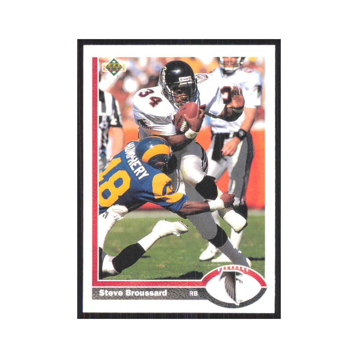 1991 Upper Deck Steve Broussard Falcons #171
