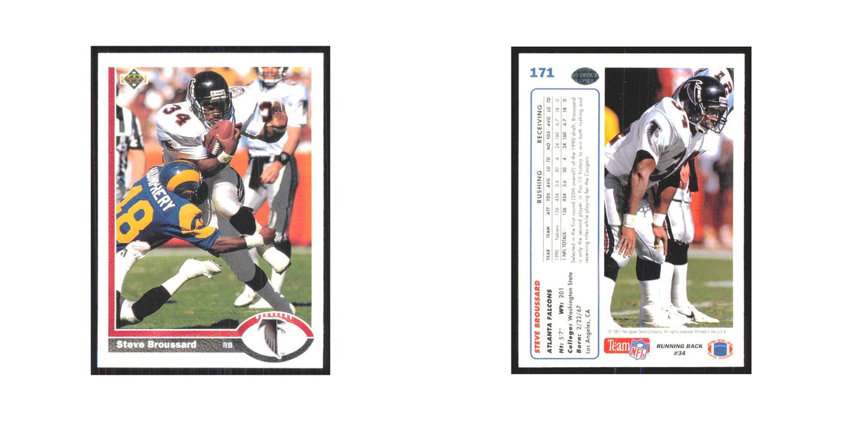 1991 Upper Deck Steve Broussard Falcons #171