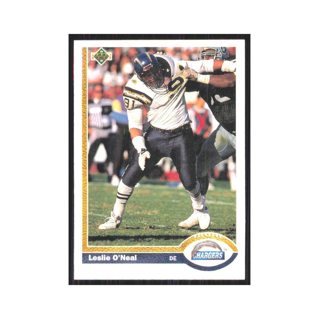 1991 Upper Deck Leslie O'Neal San Diego Chargers #168