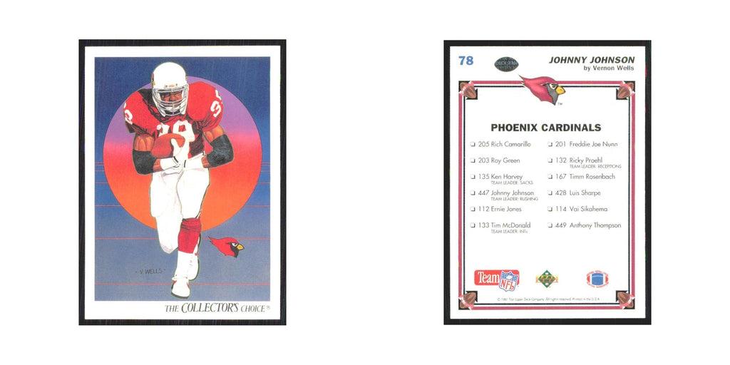 1991 Upper Deck Johnny Johnson Phoenix Cardinals #78