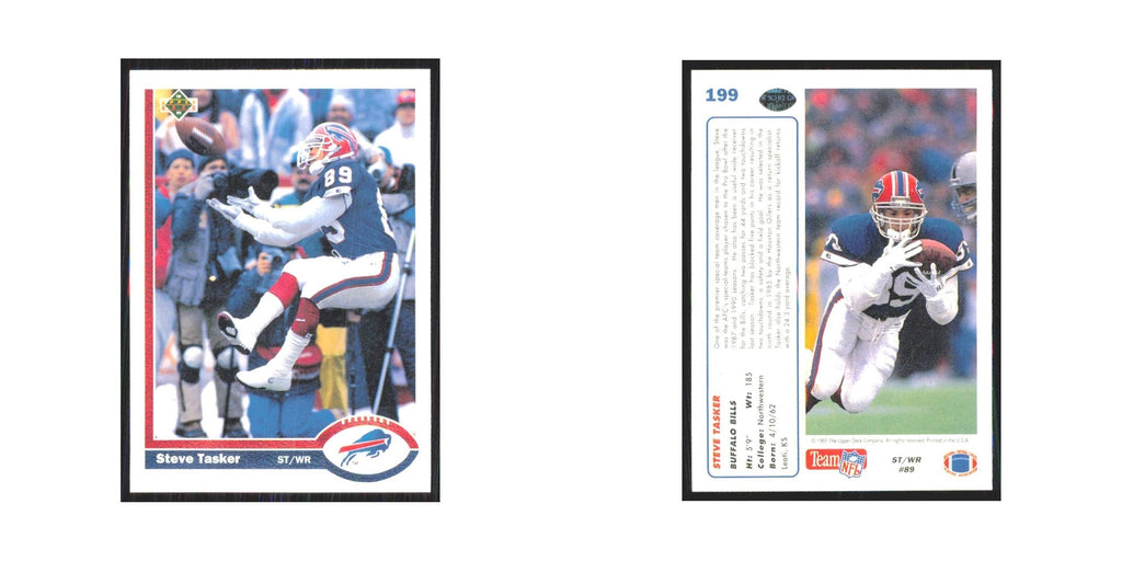 1991 Upper Deck Steve Tasker Bills #199