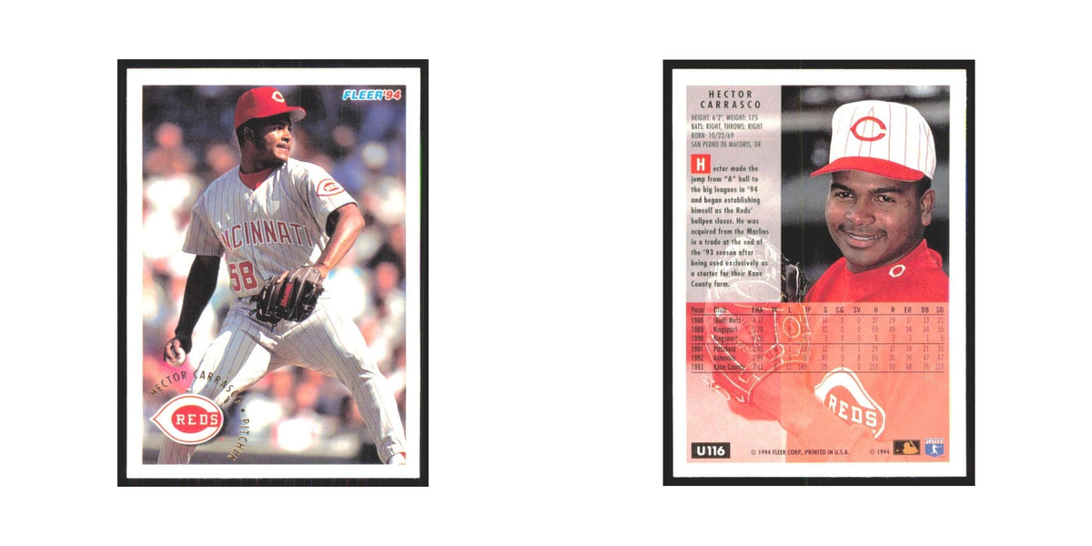 Hector Carrasco 1994 Fleer Update #U116 Cincinnati Reds Baseball Card NM