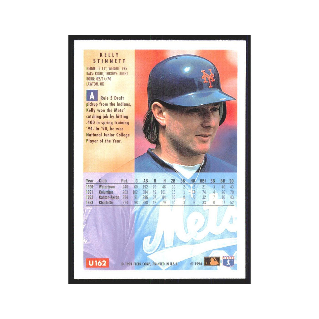 Kelly Stinnett 1994 Fleer Update #U162 New York Mets Baseball Card NM