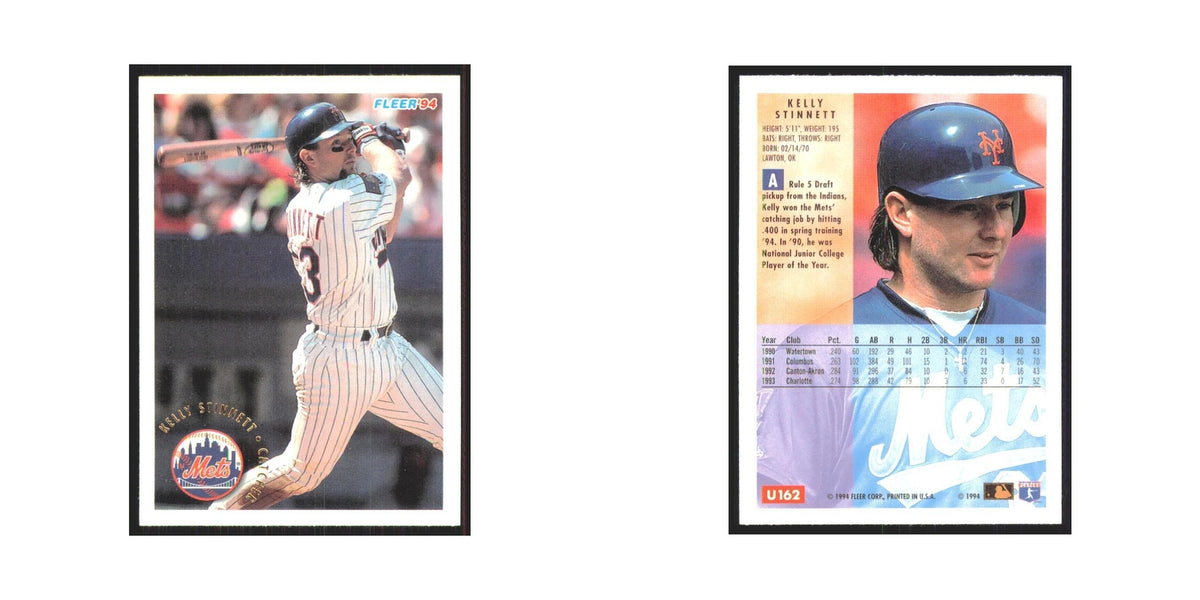 Kelly Stinnett 1994 Fleer Update #U162 New York Mets Baseball Card NM