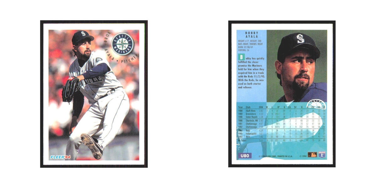 Bobby Ayala 1994 Fleer Update #U80 Seattle Mariners Baseball Card NM