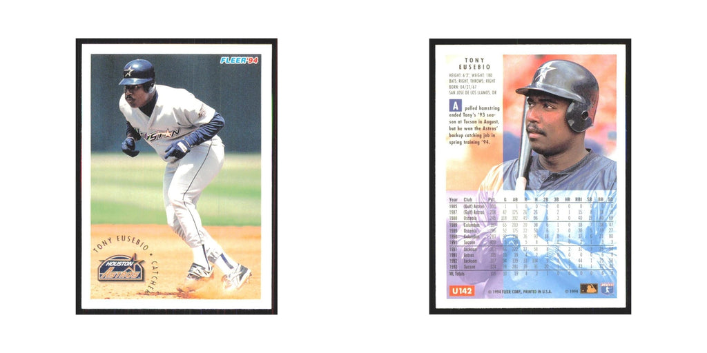 Tony Eusebio 1994 Fleer Update #U142 Houston Astros Baseball Card NM