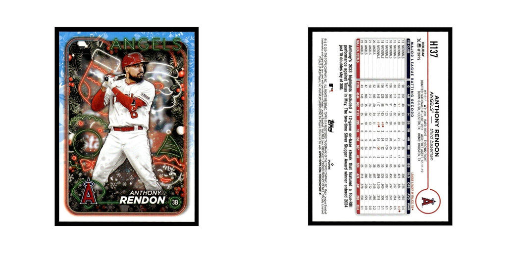 Anthony Rendon 2024 Topps Holiday #H137 Los Angeles Angels Baseball Card NM