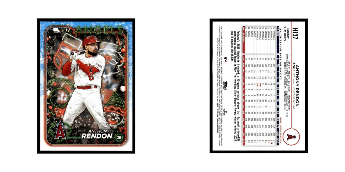 Anthony Rendon 2024 Topps Holiday #H137 Los Angeles Angels Baseball Card NM