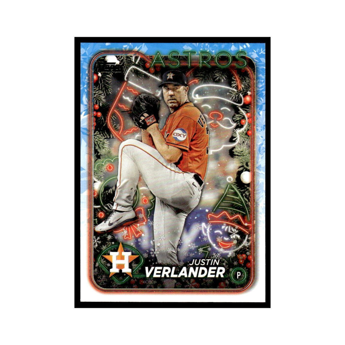 Justin Verlander 2024 Topps Holiday #H68 Houston Astros Baseball Card NM