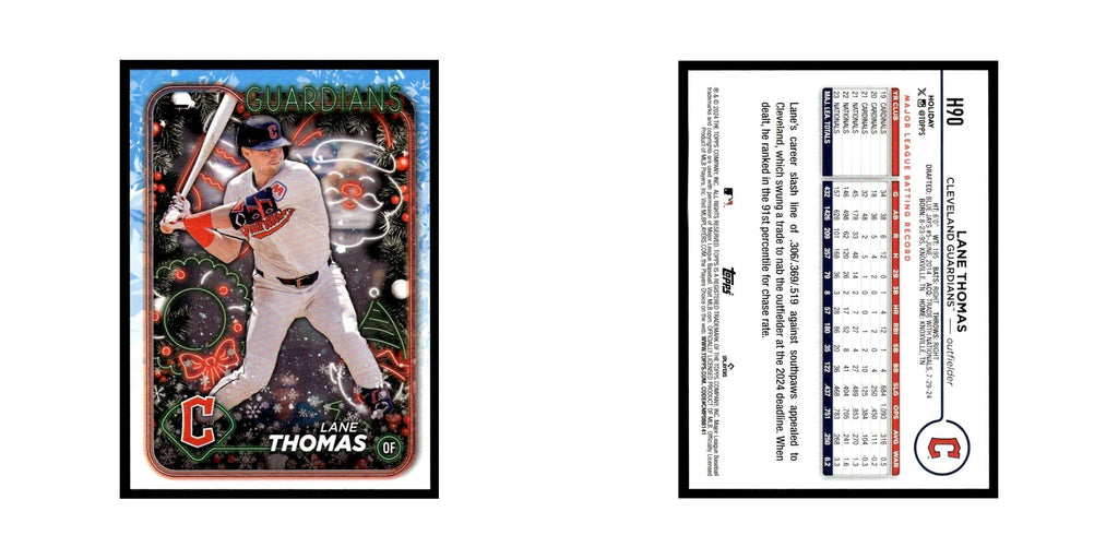 Lane Thomas 2024 Topps Holiday #H90 Cleveland Guardians Baseball Card NM