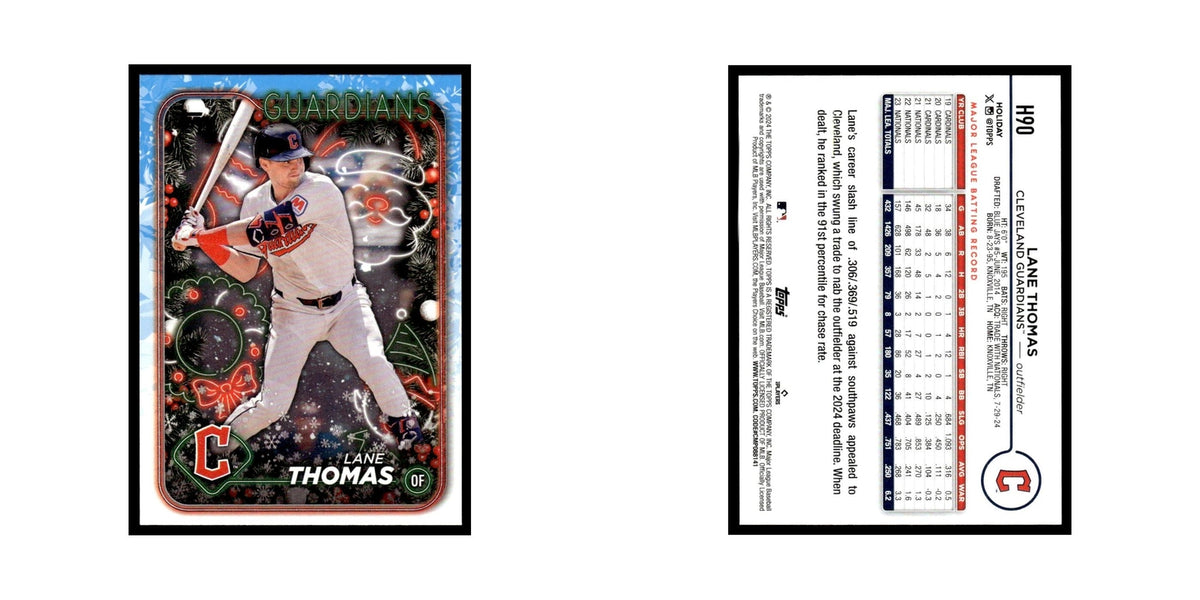 Lane Thomas 2024 Topps Holiday #H90 Cleveland Guardians Baseball Card NM
