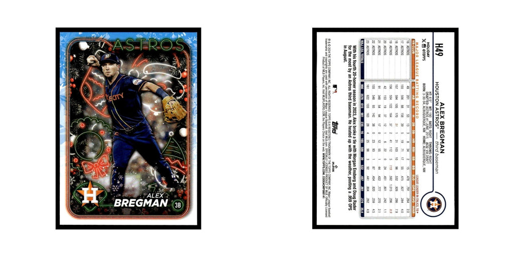 Alex Bregman 2024 Topps Holiday #H49 Houston Astros Baseball Card NM
