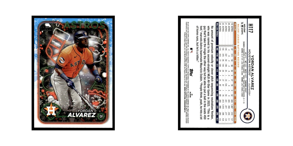 Yordan Alvarez 2024 Topps Holiday #H117 Houston Astros Baseball Card NM