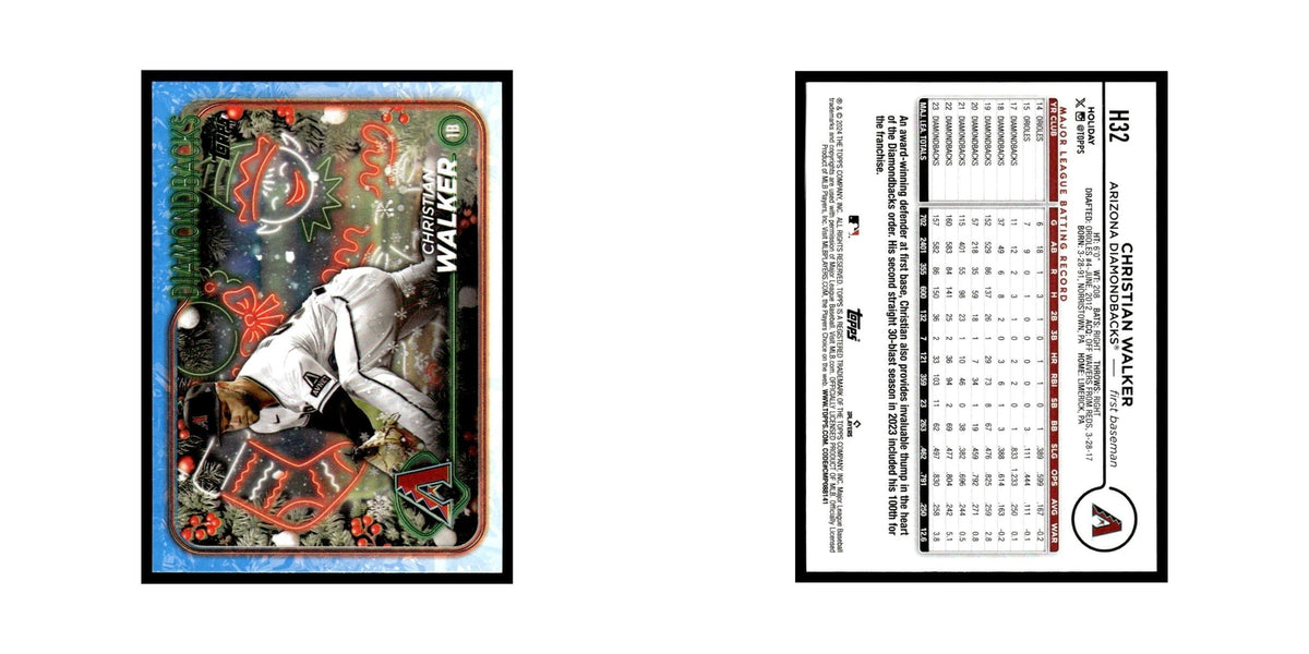 Christian Walker 2024 Topps Holiday #H32 Arizona Diamondbacks Baseball Card NM