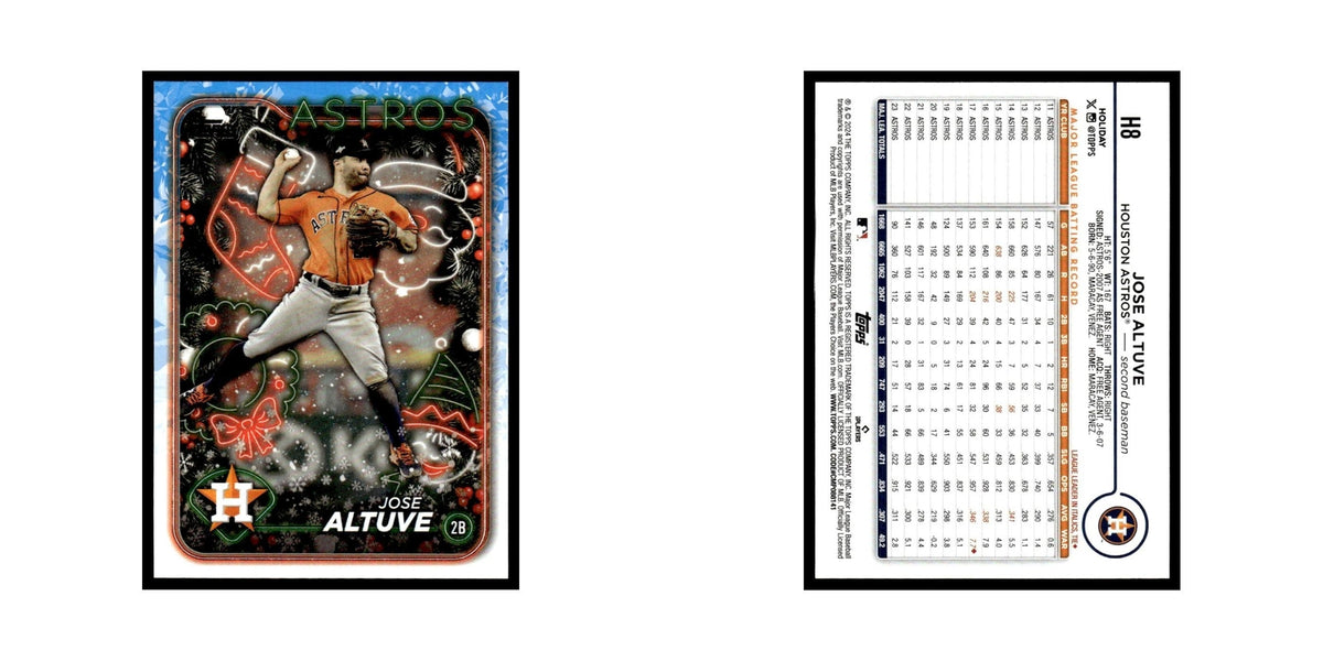 Jose Altuve 2024 Topps Holiday #H8 Houston Astros Baseball Card NM