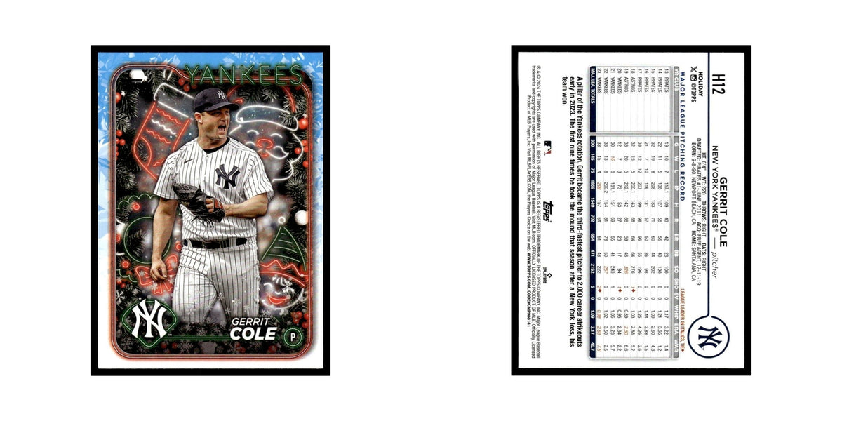 Gerrit Cole 2024 Topps Holiday #H12 New York Yankees Baseball Card NM