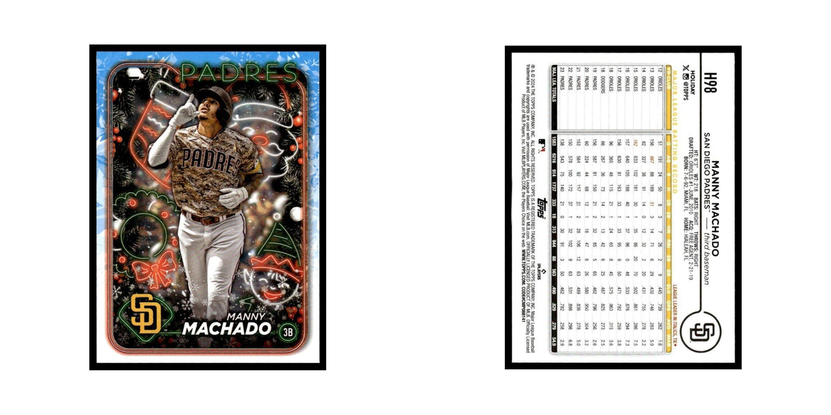 Manny Machado 2024 Topps Holiday #H98 San Diego Padres Baseball Card NM