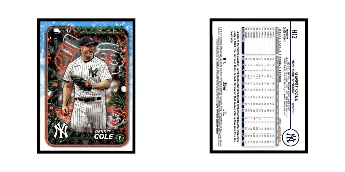 Gerrit Cole 2024 Topps Holiday #H12 New York Yankees Baseball Card NM
