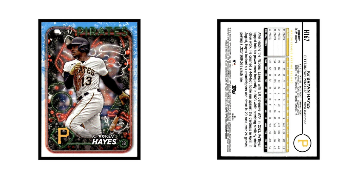 Ke'Bryan Hayes 2024 Topps Holiday #H167 Pittsburgh Pirates Baseball Card NM